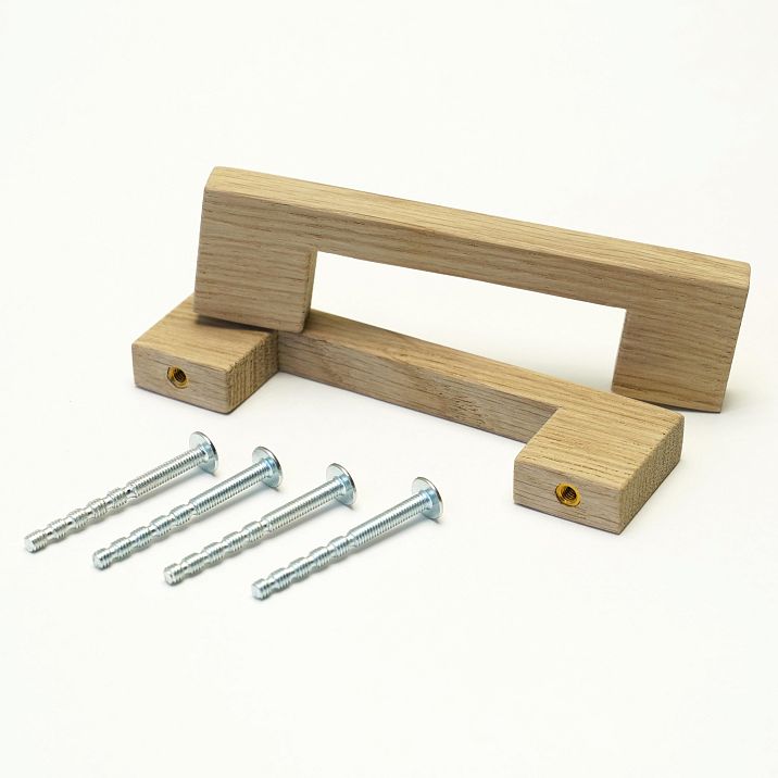 Furniture handle bracket wood with mounting