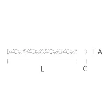 Carved molding K-032 for an elegant interior