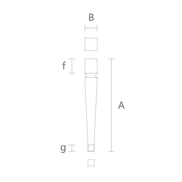 Геометрическая мебельная ножка MN-205-1 - 2