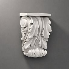 Polyurethane carved appliqu&eacute; for decorating classical moldings on walls for home furnishings