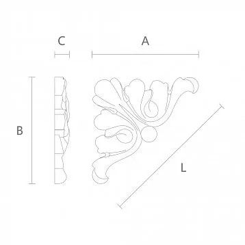 Solid wood decorative item for interior decoration