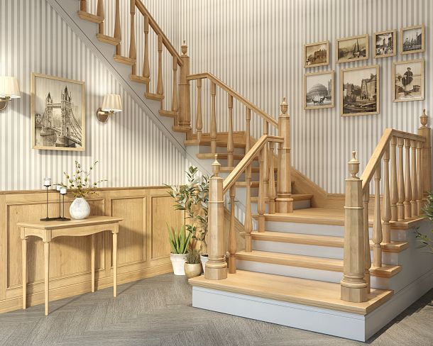 Idea for decorating staircase L-120 and L-121