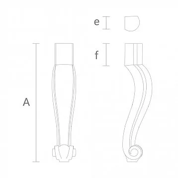 Wooden legs for chair MN-021