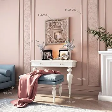 Carved furniture leg MN-117