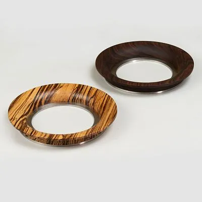 Furniture handle Halo HL-069M из массива дерева с металлическим основанием