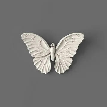 NPU-489 moldings &ndash; decorative appliqu&eacute; in the shape of a butterfly, made of polyurethane.