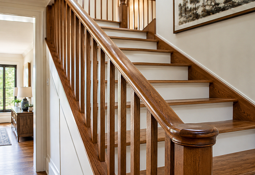 A staircase you want to hold on to: how to choose a wooden handrail and railing