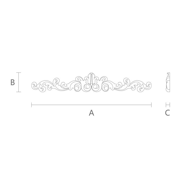Elegant carved wooden overlay N-148 from Stavros store drawing