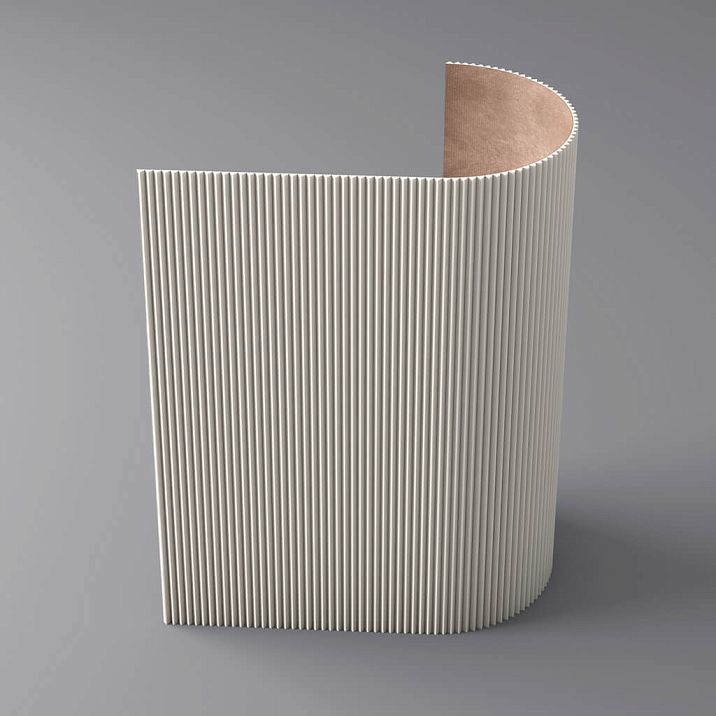 Slatted panel PAN-005 made of MDF for painting