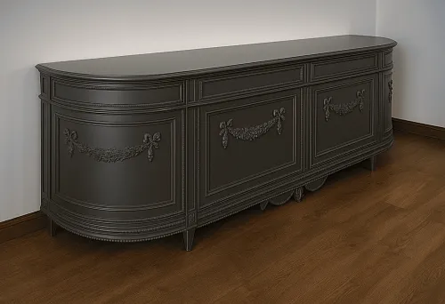 Luxury Italian Chest of Drawers in Classic Style with Carved Decoration