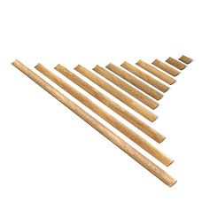 Rail handles for kitchen furniture