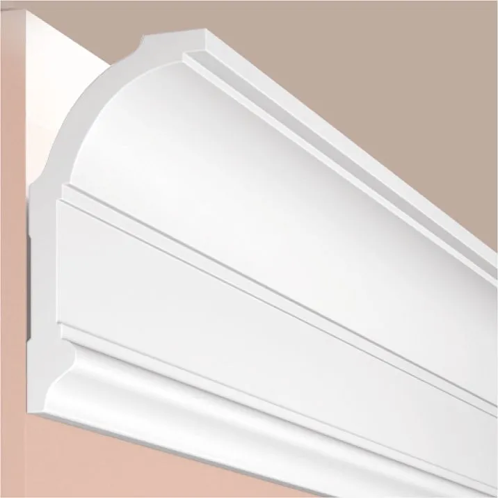 Cornice A100 polystyrene HIWOOD 100mm x 53mm x 2.0m, close-up