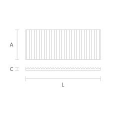 Carved molding K-M-097 drawing