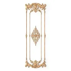 C-004-1-1 wooden decor set on a white background