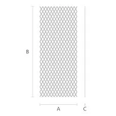 Polyurethane grille RSHPU-007: product drawing
