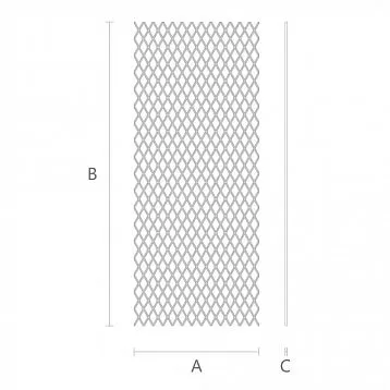 Polyurethane grille RSHPU-007: facade decorative panel for home and furniture