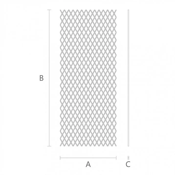 Polyurethane grille RSHPU-007: product drawing