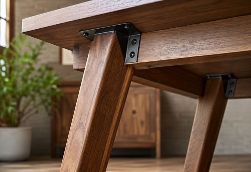 Attaching table legs at a 10&deg; angle: how to choose a mounting plate for supports