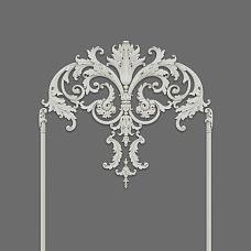 Wall stucco decor CPU-11-1 with decorative elements and moldings