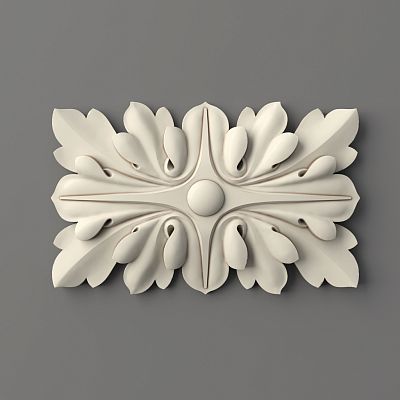 Carved rosette RPU-020 декор for furniture