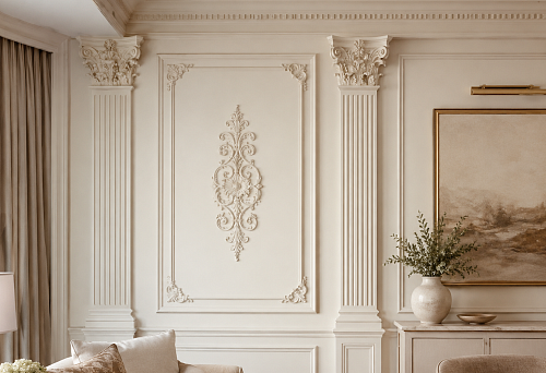 How to choose a capital for stucco: pilasters, moldings and decorative elements in one style