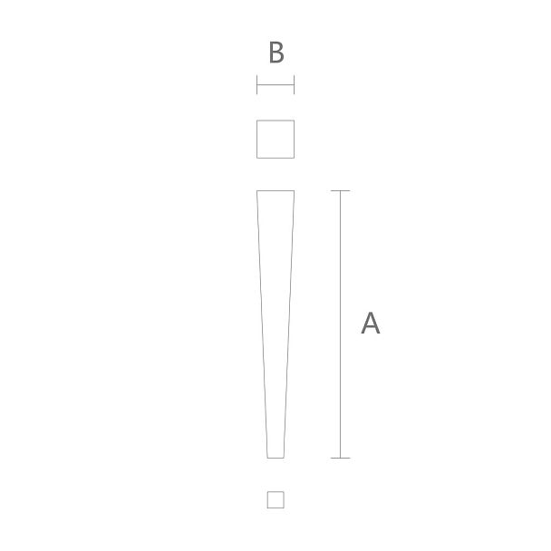 Геометрическая мебельная ножка MN-146 - 2