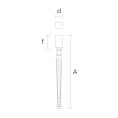 Геометрическая мебельная ножка MN-139 - 1