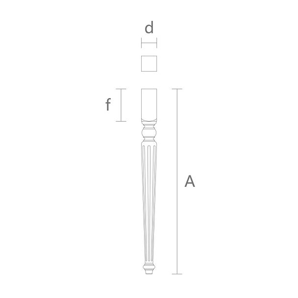 Геометрическая мебельная ножка MN-139 - 1