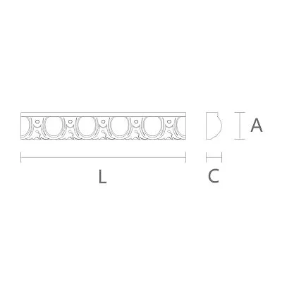 Carved molding K-079 from Stavros для классического интерьера