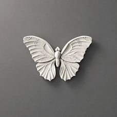 NPU-489 moldings &ndash; decorative appliqu&eacute; in the shape of a butterfly, made of polyurethane.