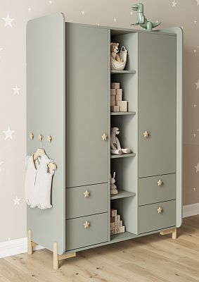 Ручка Star HL-044M - звездочка из натурального дерева
