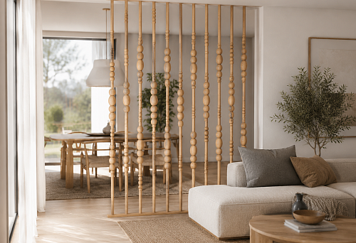 KON-004 partition kit: how to assemble a wooden partition for zoning