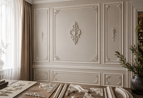 Decor for moldings: how to choose corners, inserts, and stucco elements for a finished frame