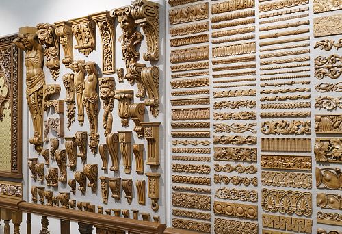 Exquisite car interior decoration with wood