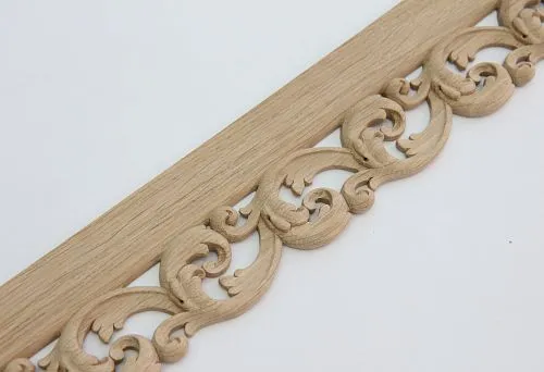 Carved wooden frame element in classic style