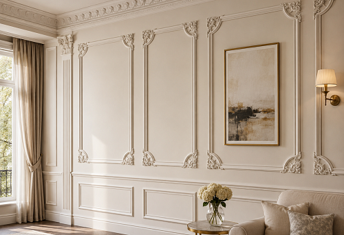 Corner decor for moldings: how to choose corner elements for frames and stucco