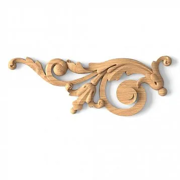 Wooden insert with 3D relief effect