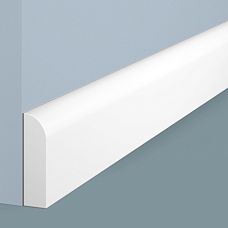 BE55 floor skirting from HI WOOD polystyrene, height 55 mm, thickness 15 mm, close-up view