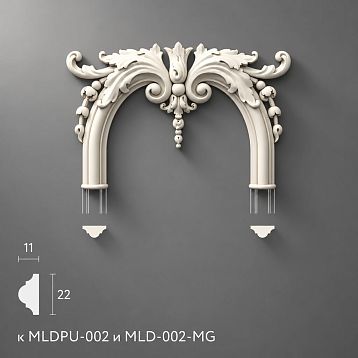 Ceiling decorative appliques, modern polyurethane decor for walls and doors