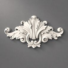 Overall appearance of Plaster Decoration NPU-002, showcasing an elegant classic ornament made of polyurethane