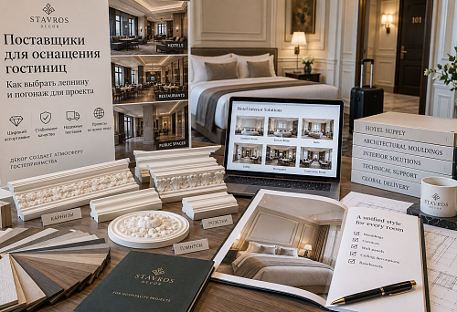 Suppliers for hotel outfitting: how to choose stucco and moldings for a project
