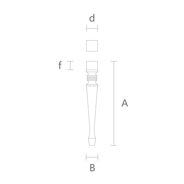 Геометрическая мебельная ножка MN-105 - 2
