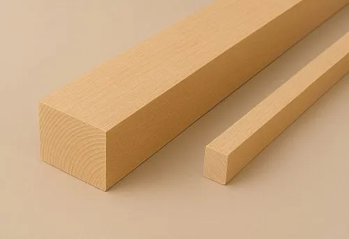 Ash beam &mdash; two large wooden blanks of light color with a smooth texture