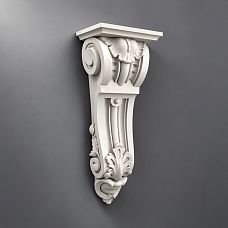 Carved polyurethane bracket KRPU.VRS-013