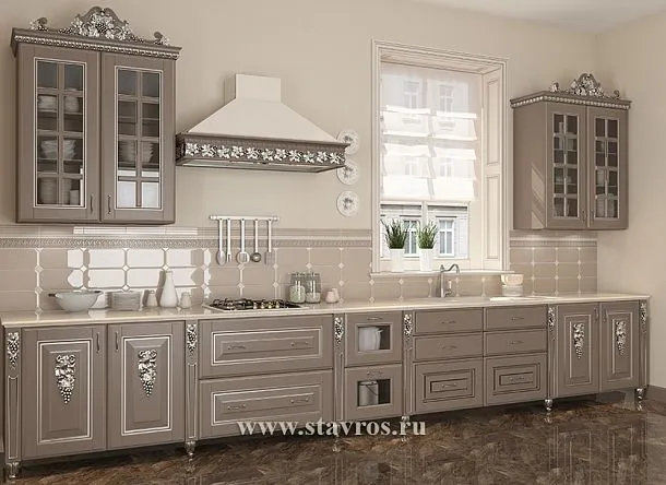 Idea of decorating a kitchen with carving KUH-003