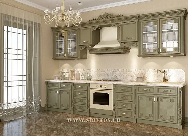 Idea of decorating a kitchen with carving KUH-002