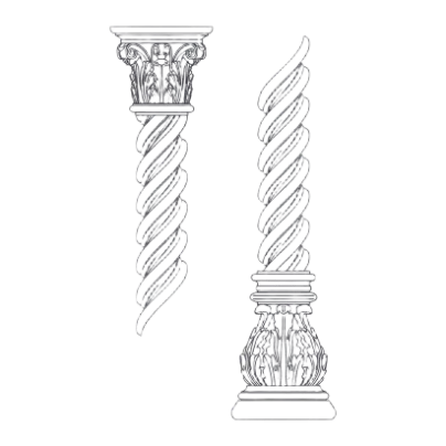 Pilasters, Columns