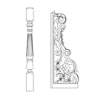 Столбы для лестниц