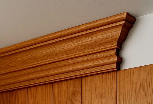 Wooden ceiling cove molding for paneling &mdash; the perfect finishing touch for Russian classic style