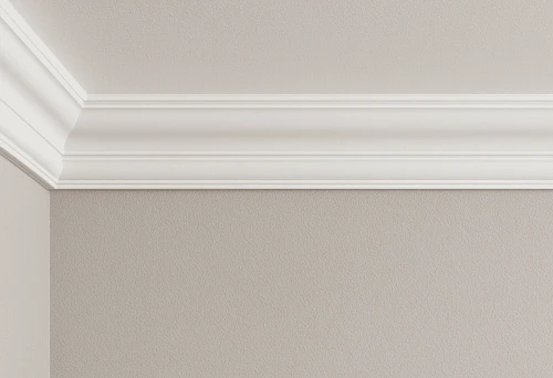 White wooden skirting board in interior &mdash; perfect dimensions and harmonious lines